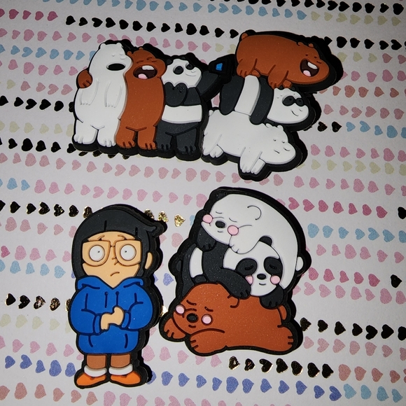 Brand new We Bare Bears Croc Jibbitz Charms-17pcs - Picture 3 of 5